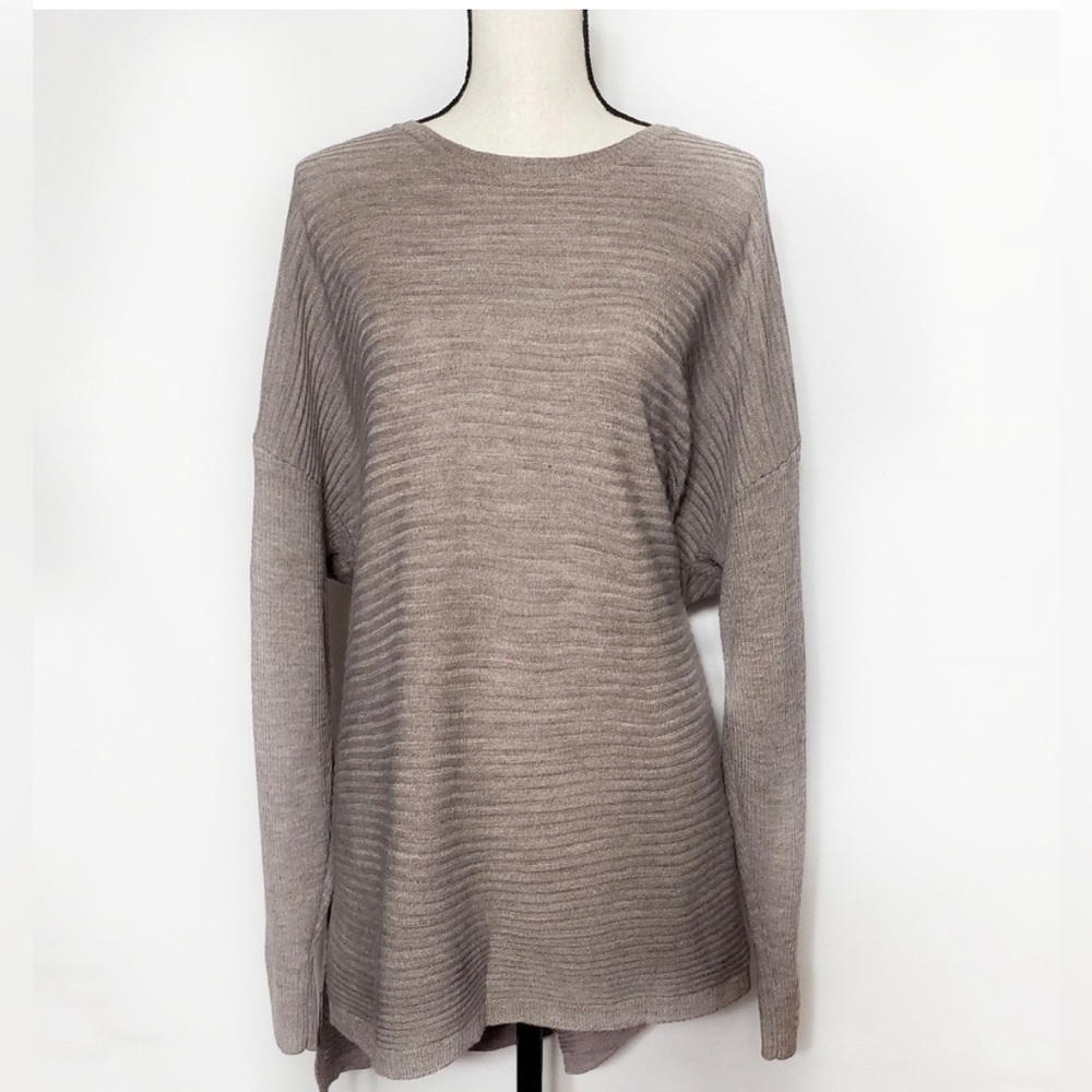 Tahari Ribbed Tunic Sweater - Picture 2 of 6